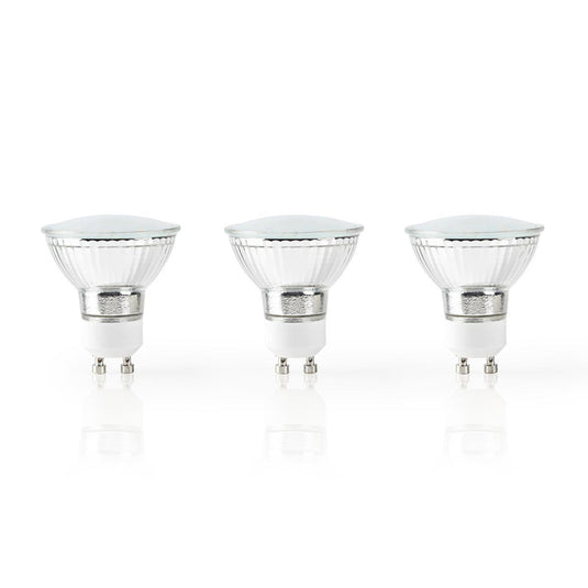 Nedis wifilw31crgu10 wi-fi smart led-lamp warm wit gu10 3-pack