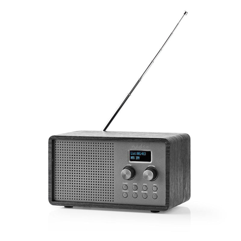 Load image into Gallery viewer, Nedis rddb5110bk dab+ radio 4,5 w fm klok wekkerfunctie zwart
