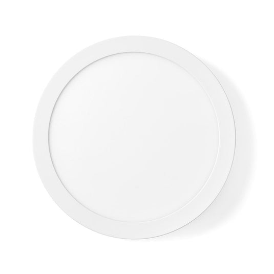 Nedis wifilaw20wt wi-fi smart plafondlamp rond oslash; 30 cm warm tot koel wit 1200 lm 18 w slank design aluminium