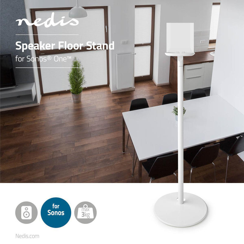 Load image into Gallery viewer, Nedis spmt5750wt speaker-vloerstandaard voor sonos® one sonos® play:1 max. 3 kg vast
