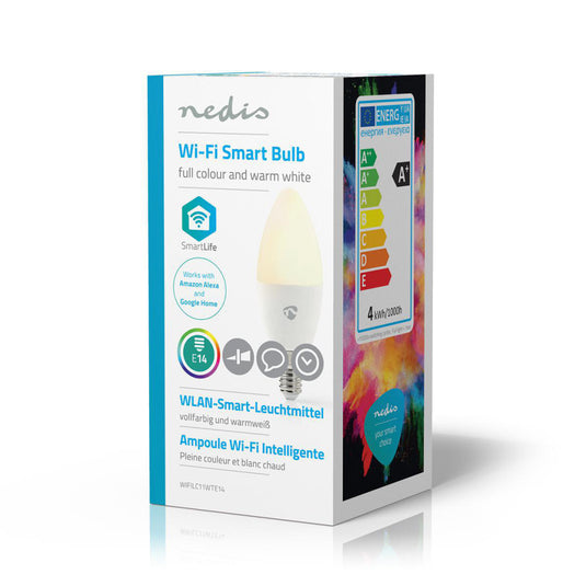 Nedis wifilc11wte14 wi-fi smart led-lamp full colour en warm-wit e14