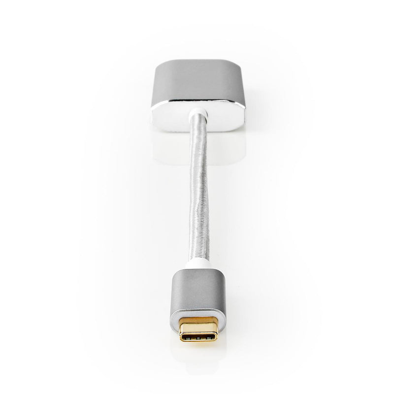 Afbeelding laden in galerijviewer, Nedis cctb64680al02 usb-adapter usb 3.2 gen 1 usb type-c trade; male hdmi trade; connector 0.20 m rond verguld gebreid nylon zilver cover window box
