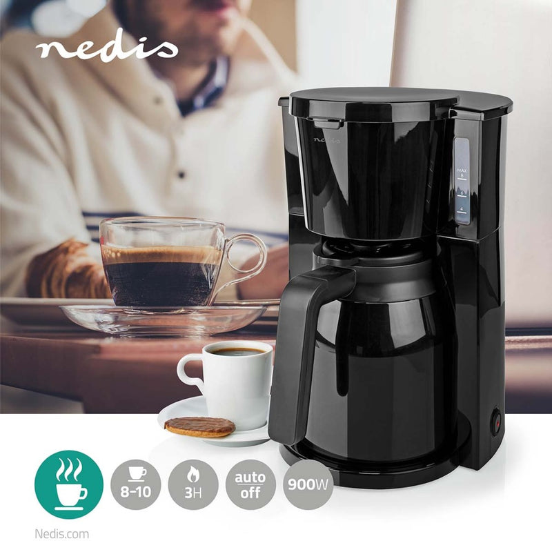 Load image into Gallery viewer, Nedis kacm250ebk koffiezetapparaat maximale capaciteit: 1.0 l 8 warmhoudfunctie zwart
