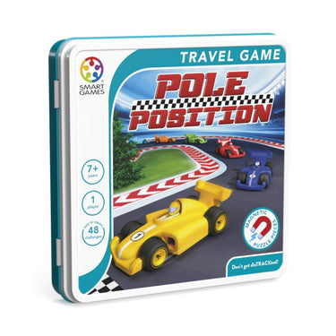 Smartgames pole position - magnetisch 3d race denkspel - 48 educatieve circuit uitdagingen - compact reisspel solospel - vanaf 5 jaar