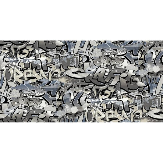 Noordwand Noordwand Behang Good Vibes Graffiti grijs en blauw