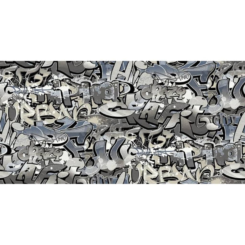 Load image into Gallery viewer, Noordwand Noordwand Behang Good Vibes Graffiti grijs en blauw
