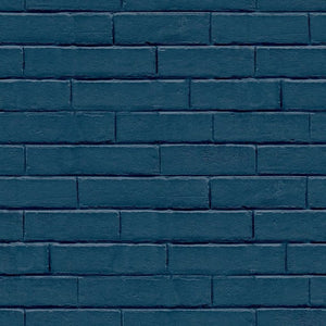 Noordwand behang good vibes brick wall blauw