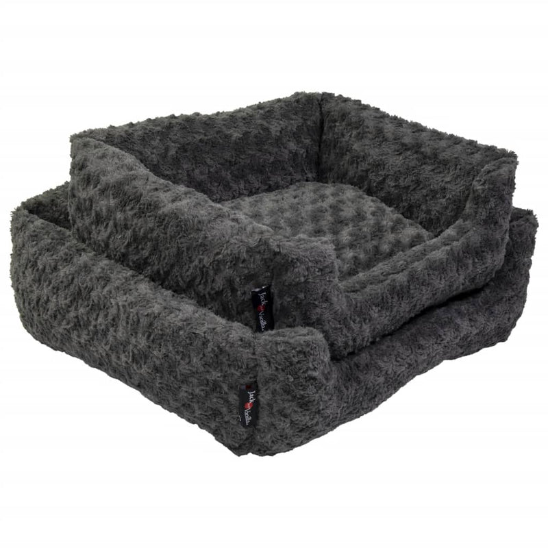 Load image into Gallery viewer, Jack and vanilla jack and vanilla huisdierenbank softy xs 50x43x17 cm rosette grijs
