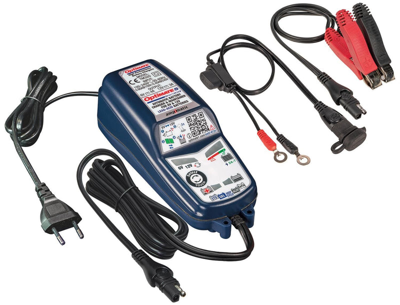 Load image into Gallery viewer, Tecmate acculader optimate 5 select optimate 5 charger voltmatic 6v 12v

