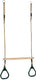 Kbt ringtrapeze hout met kunststof ringen groen