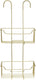 Wenko doucherek milo 2-laags rvs goudkleur 25x55cm - zonder boren - doucherekje hangend - douchemand - douchecaddy ophangbaar