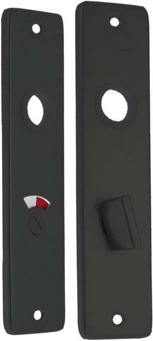 Starx wc-schild - deurschild met wc slot (wc57 5) - aluminium â€“ zwart