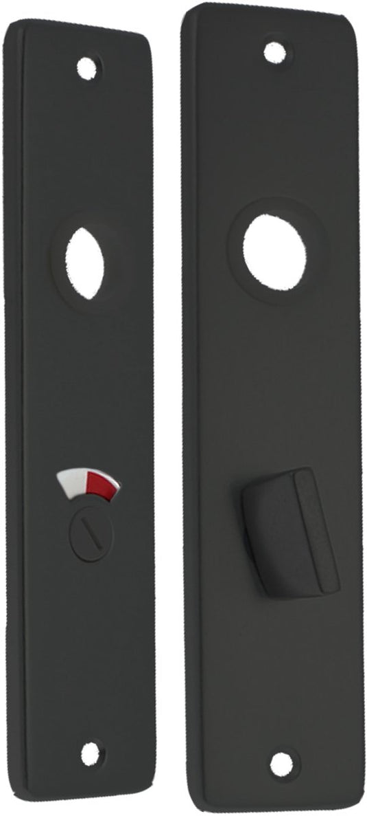 Starx wc-schild - deurschild met wc slot (wc57 5) - aluminium â€“ zwart