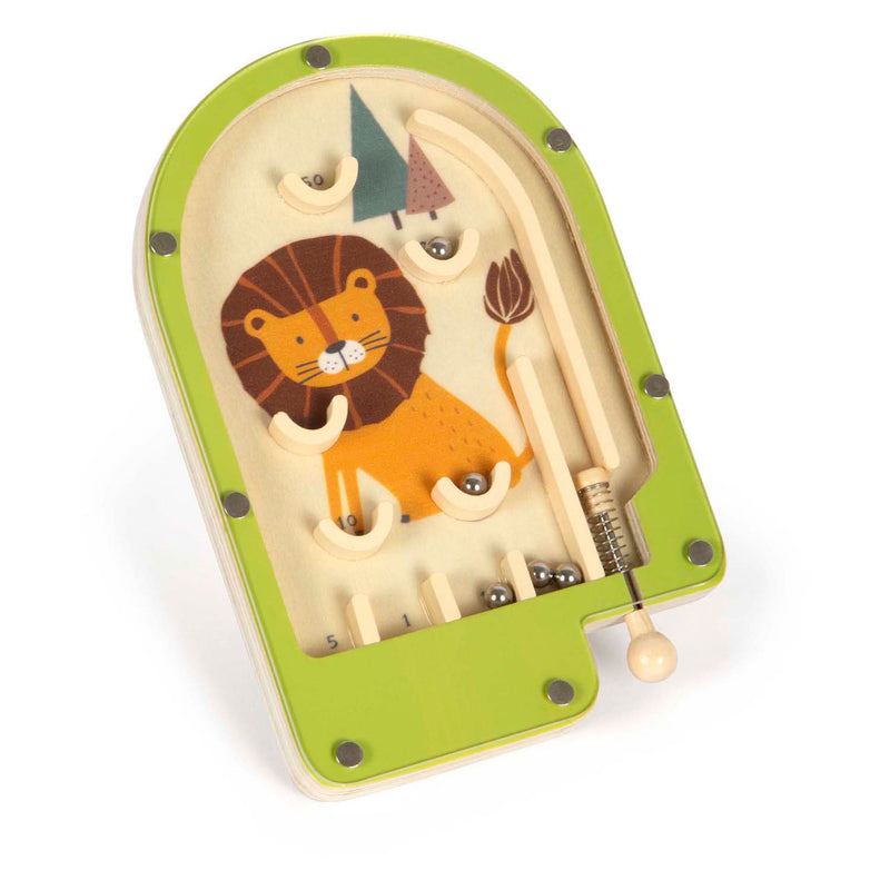 Load image into Gallery viewer, Small foot - houten mini flipperspel leeuw
