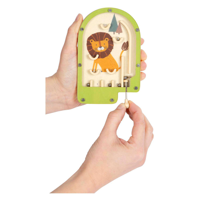 Load image into Gallery viewer, Small foot - houten mini flipperspel leeuw
