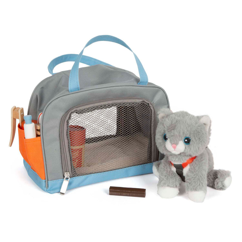 Load image into Gallery viewer, Small foot - knuffel kat met draagtas en verzorgingsset
