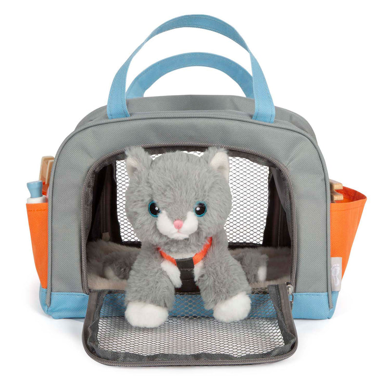 Load image into Gallery viewer, Small foot - knuffel kat met draagtas en verzorgingsset
