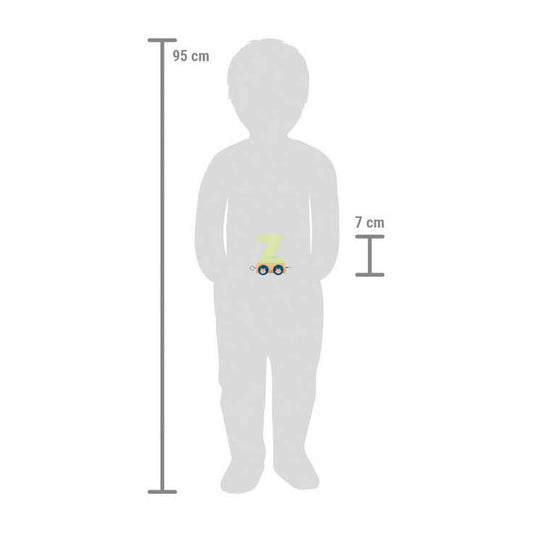 Small foot - houten lettertrein polar - z