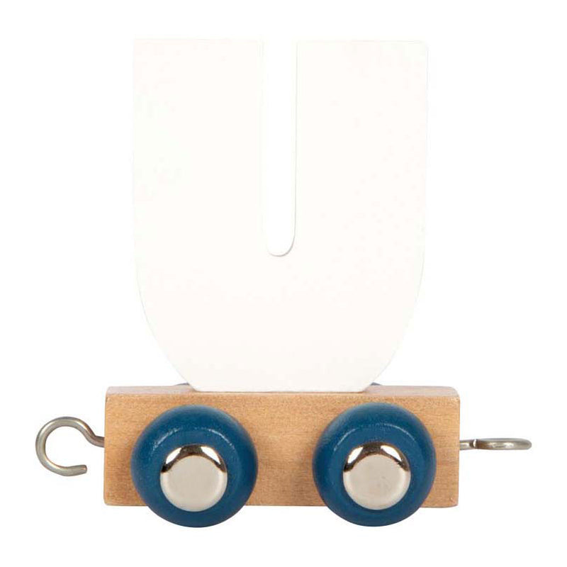 Load image into Gallery viewer, Small foot - houten lettertrein polar - u
