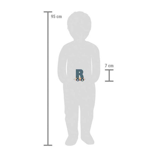 Small foot - houten lettertrein polar - r