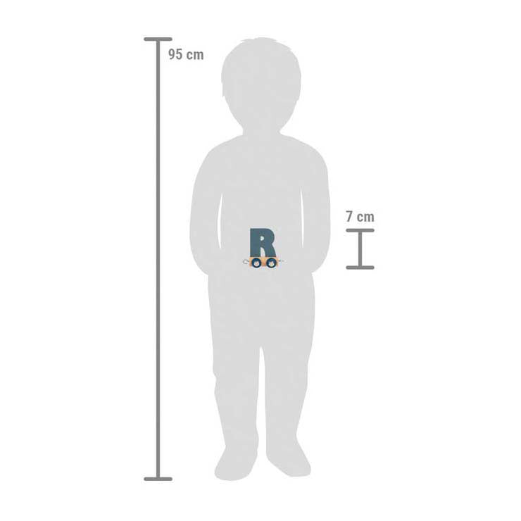 Load image into Gallery viewer, Small foot - houten lettertrein polar - r
