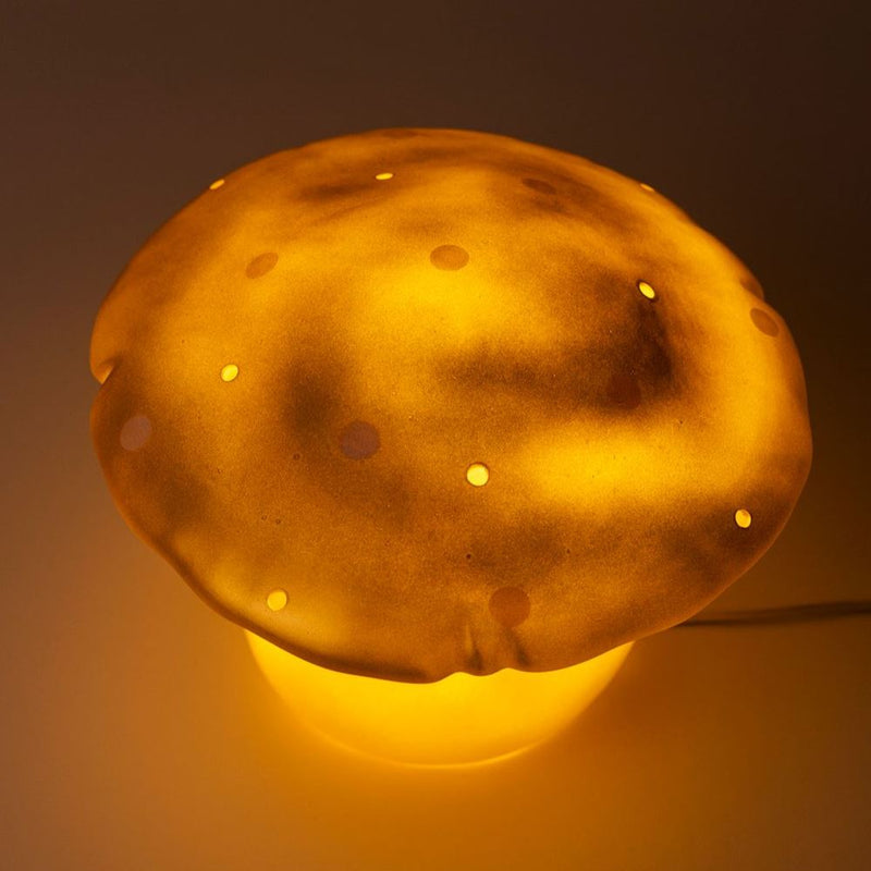 Load image into Gallery viewer, Egmont lamp paddenstoel goud+dimmer.
