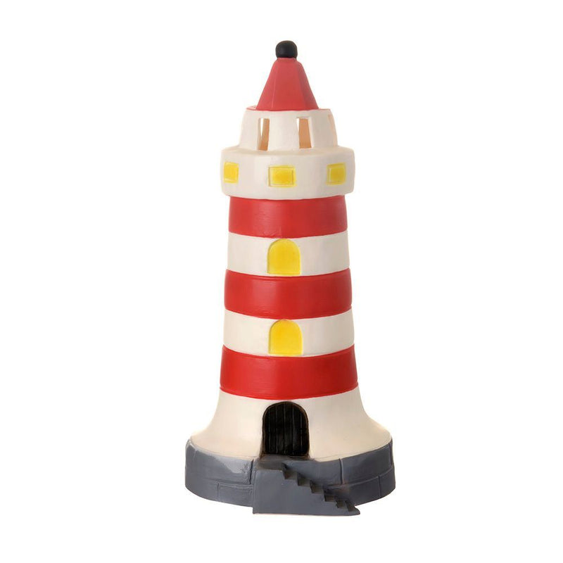 Load image into Gallery viewer, Egmont lamp vuurtoren rood-wit. 17x35 cm
