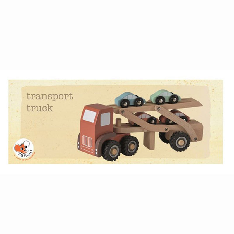Load image into Gallery viewer, Egmont houten autotransport met 4 auto's
