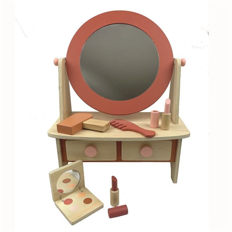 Afbeelding laden in galerijviewer, Houten make-up tafel. 14,5x20 cm. 1+
