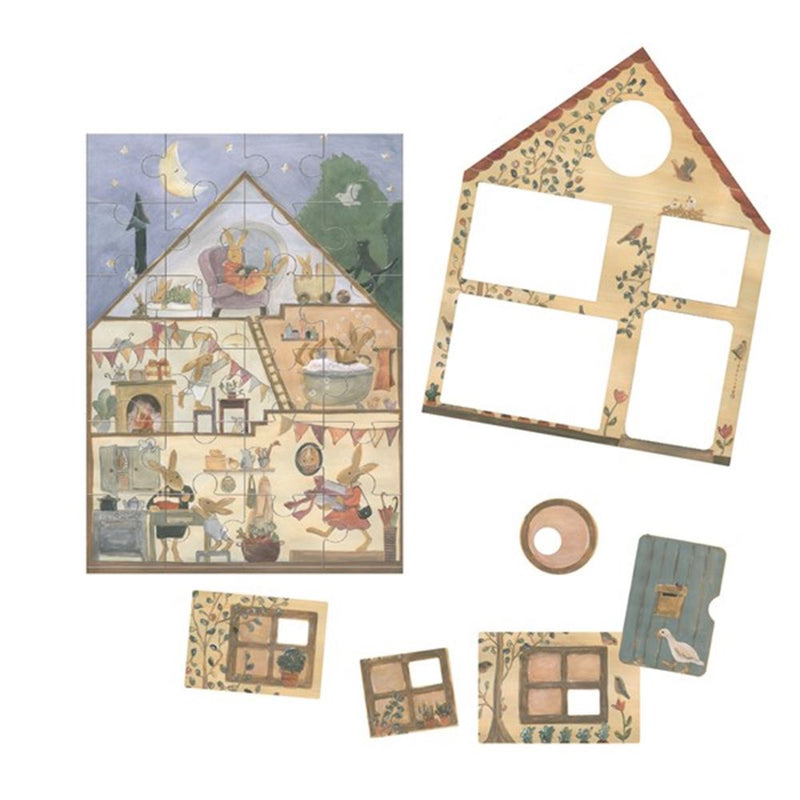 Load image into Gallery viewer, Egmont puzzel huis van konijn. fsc karto
