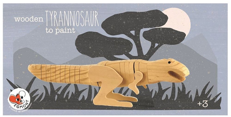 Afbeelding laden in galerijviewer, Egmont houten tyranosaurus om te verven.
