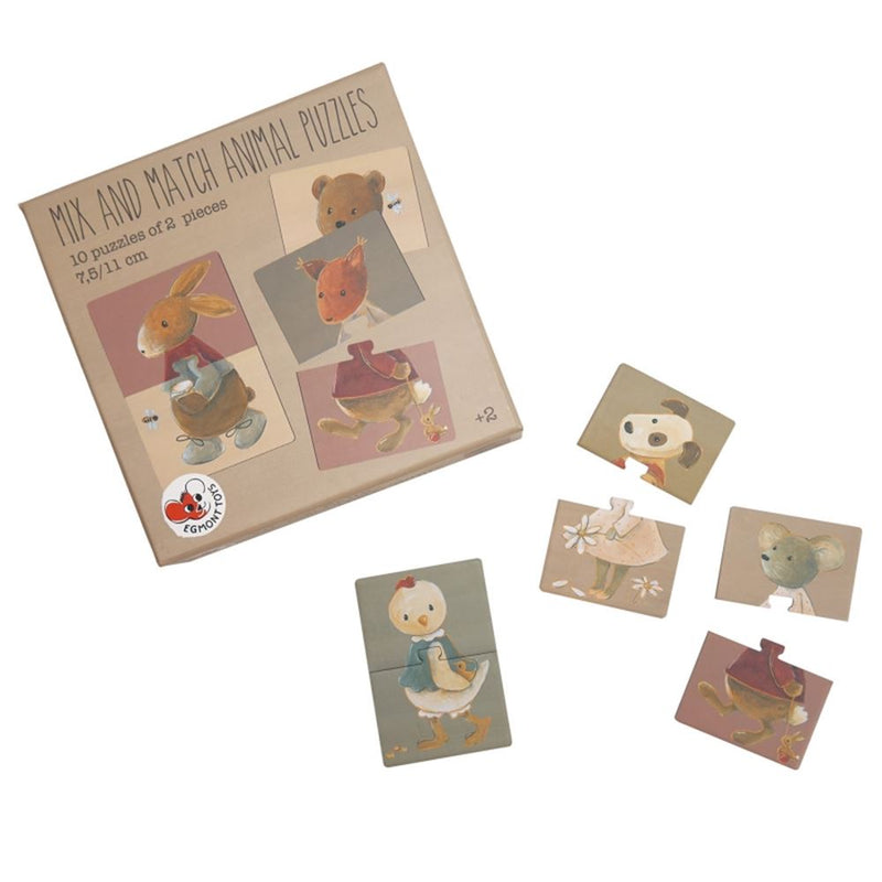 Afbeelding laden in galerijviewer, Egmont 10 mix match dierenpuzzels. fsc
