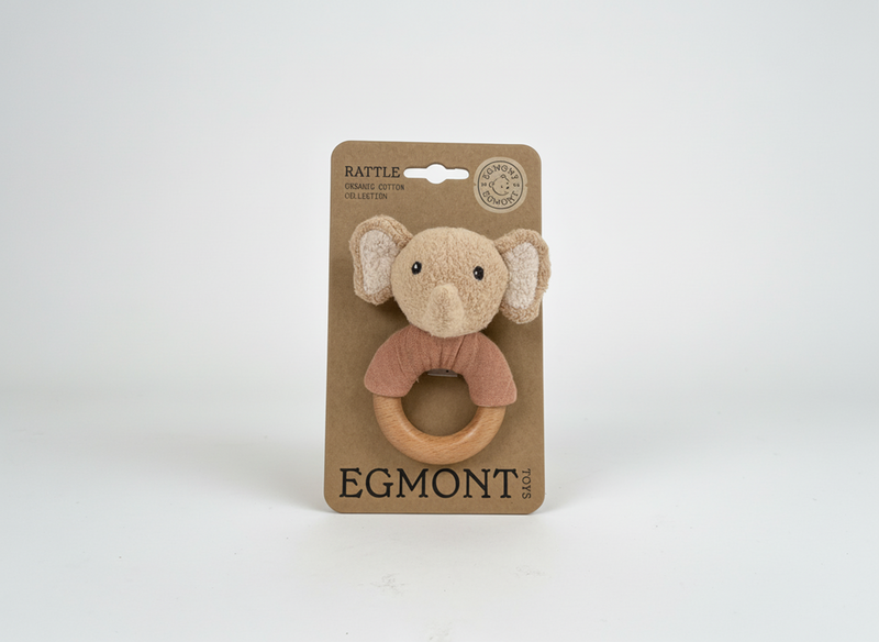 Load image into Gallery viewer, Egmont knuffel olifant ollie rammelaar.

