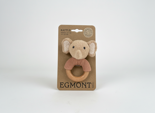 Egmont knuffel olifant ollie rammelaar.