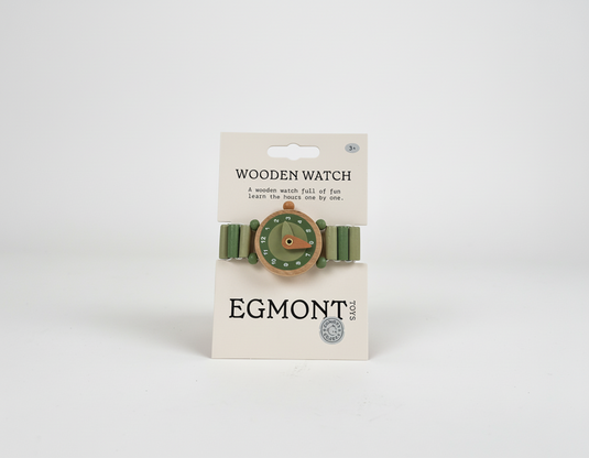Egmont houten horloge raph. 3,5 cm. 3+