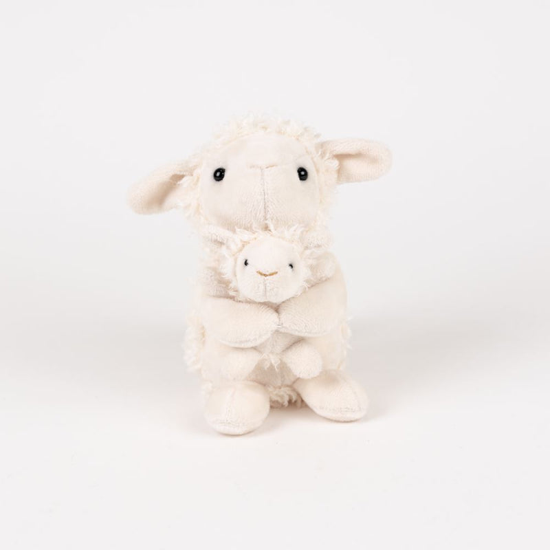 Load image into Gallery viewer, Egmont knuffel schaap met baby. 15x15x12
