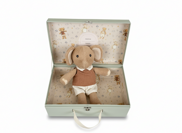 Knuffel olifant de ollie cadeaudoos.