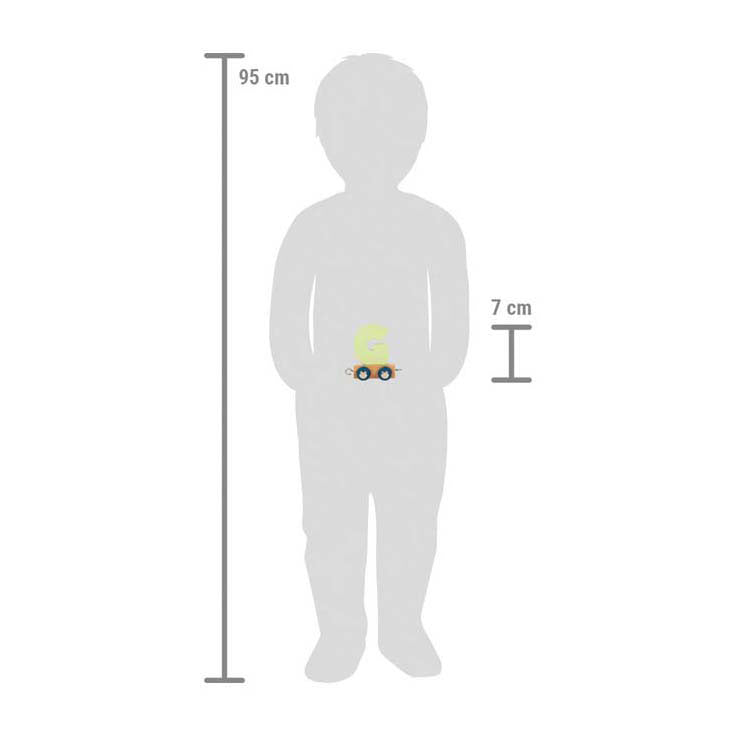Load image into Gallery viewer, Small foot - houten lettertrein polar - g
