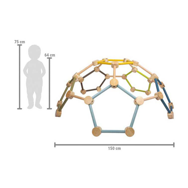 Load image into Gallery viewer, Small foot - houten klimrek geodome adventure
