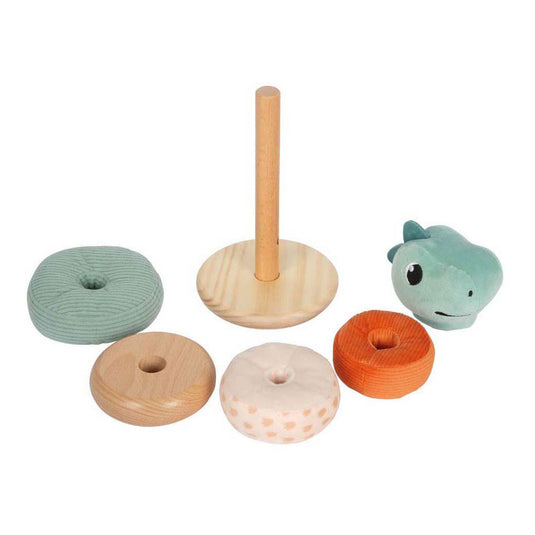 Small foot - houten stapeltoren dino