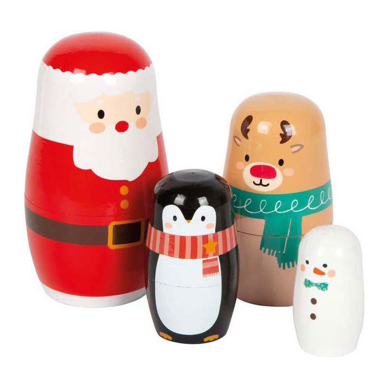 Load image into Gallery viewer, Small foot - kerstmis matroesjka poppen
