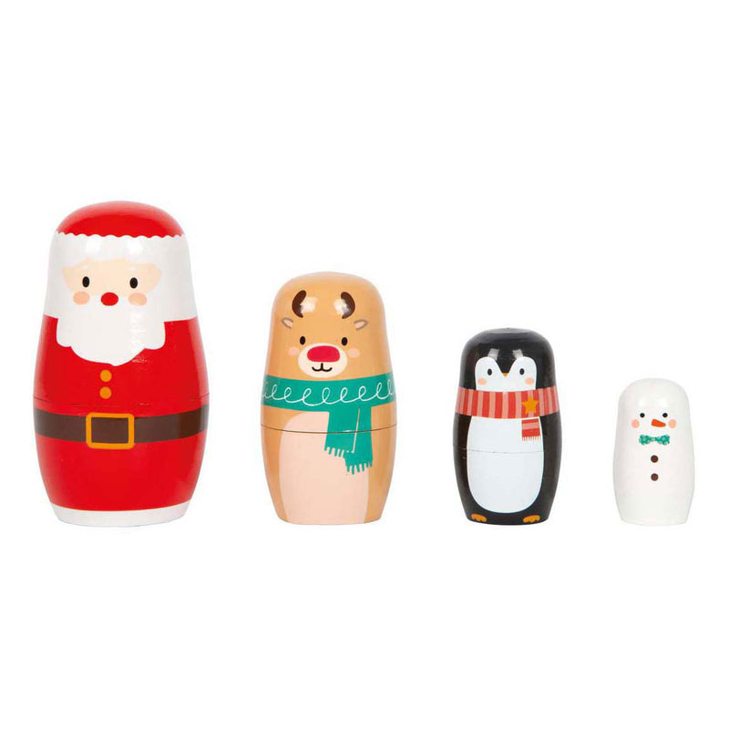 Load image into Gallery viewer, Small foot - kerstmis matroesjka poppen
