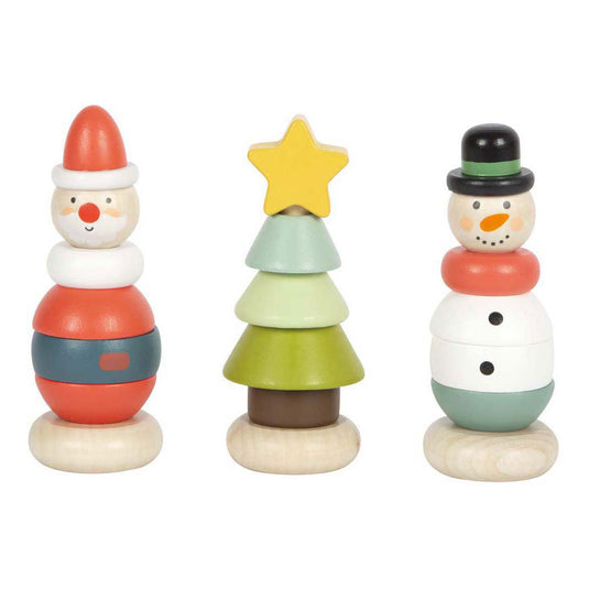Small foot - kerst- en winter stapeltoren, 9 stuks