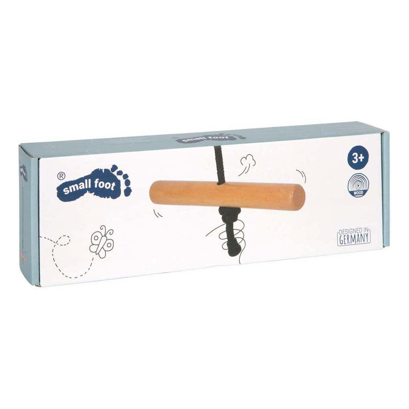 Load image into Gallery viewer, Small foot - houten draaibare trapeze schommel black line
