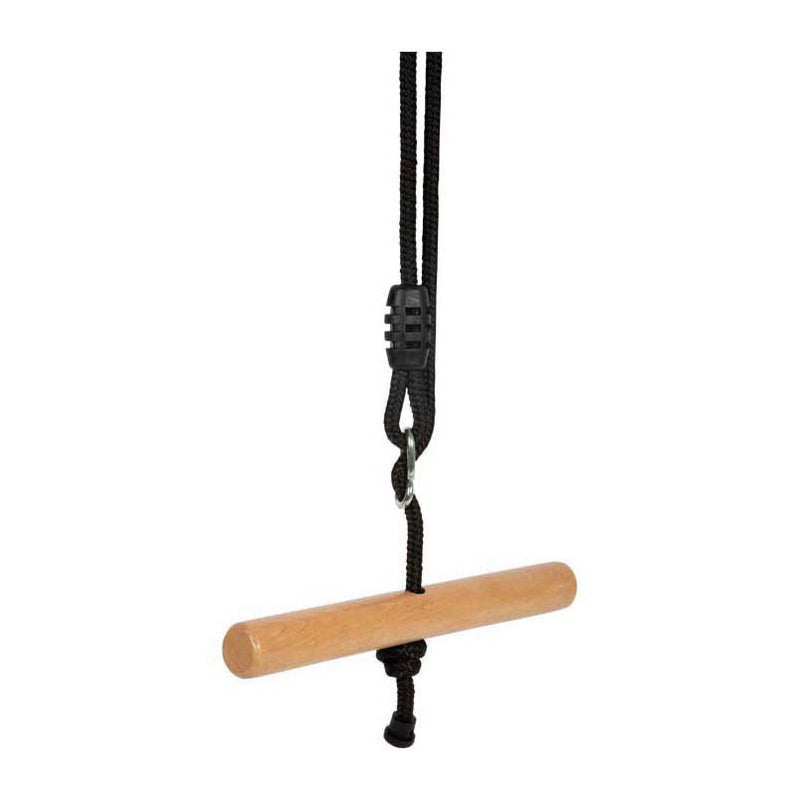 Afbeelding laden in galerijviewer, Small foot - houten draaibare trapeze schommel black line
