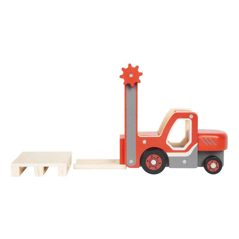 Load image into Gallery viewer, Small foot - houten heftruck met pallet
