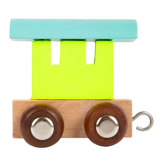 Small foot - houten lettertrein wagon gekleurd - 12 stuks