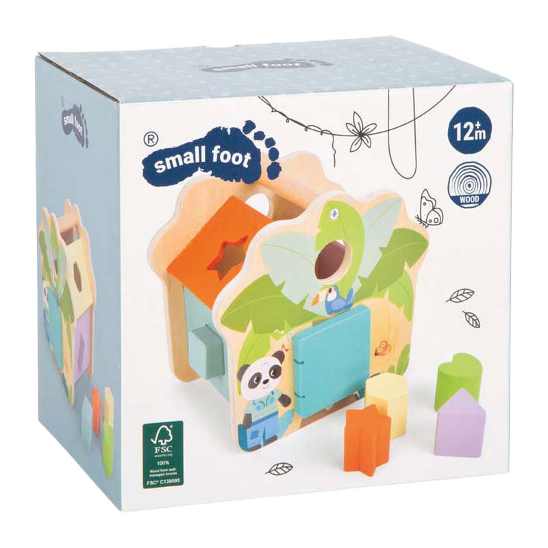 Load image into Gallery viewer, Small foot - houten vormenstoof jungle friends fsc
