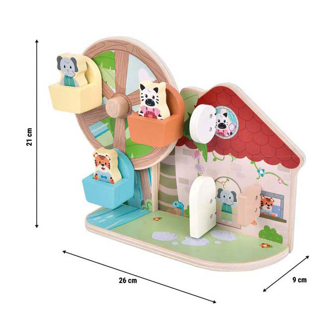 Load image into Gallery viewer, Small foot - houten reuzenrad fsc jungle friends
