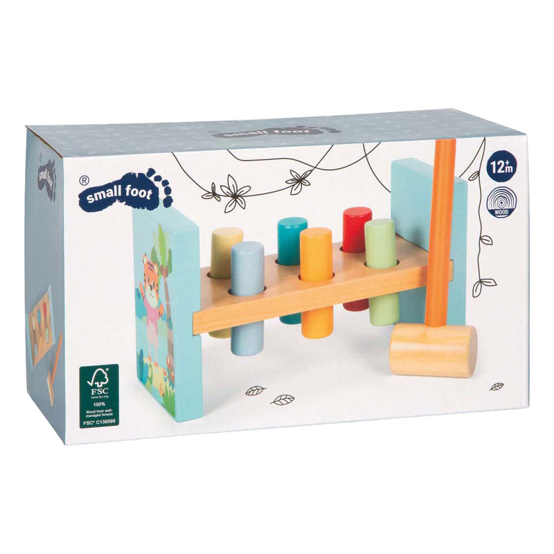 Load image into Gallery viewer, Small foot - houten hamerbank jungle friends fsc
